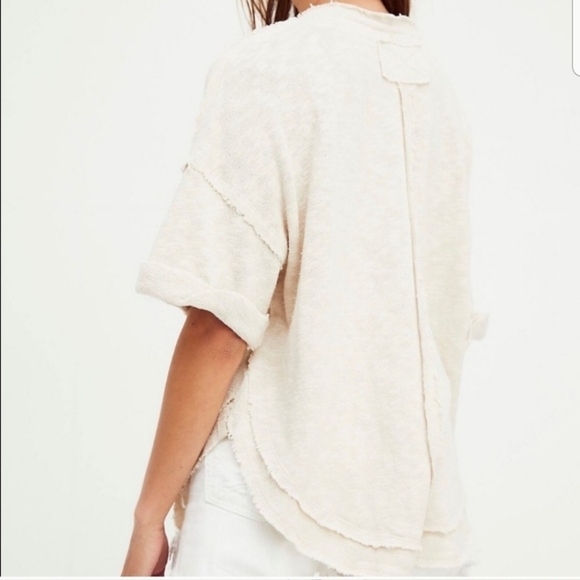 FP We The Free Cream North Shore Tee Medium - Picture 2 of 12